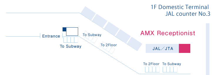 福岡空港第1ターミナル案内図